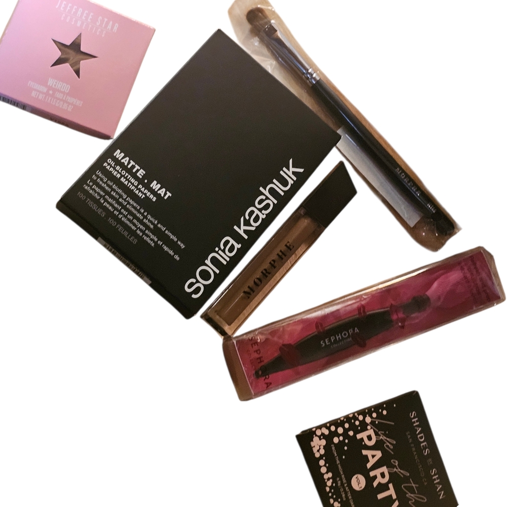 Jeffree Star,Morphe ,Sonia kashuk,sephora,shades of shan make up bundle & tools